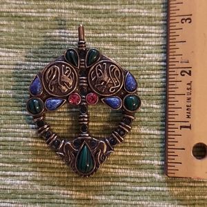 Signed silver Soloor broach